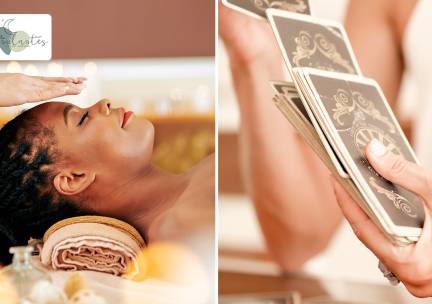 Tarotreading of reiki-behandeling (45 of 60 min) voor online of in de praktijk