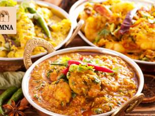 Indiaas 2- of 3-gangendiner à la carte of 2-gangen rijsttafel bij Ramna Tandoori
