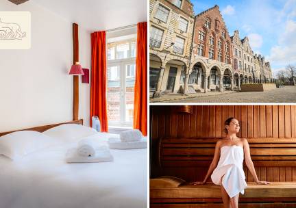 Overnachting voor 2 + ontbijt + welkomstcocktails + sauna + late check-out in Arras