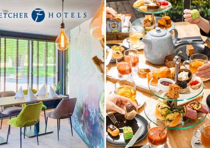 High tea, High Wine, High Beer of High Bubbles voor 2 bij Fletcher Hotels