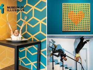 Entree tot het Museum of Illusions in hartje Brussel