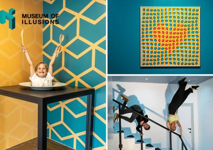 Entree tot het Museum of Illusions in hartje Brussel