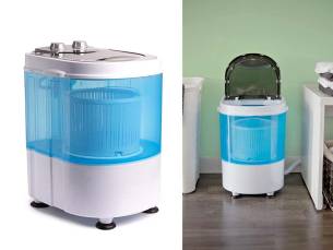 Compacte Wasmachine - Ideaal Voor De Camping, Reizen En Kleine Huishoudens! ...