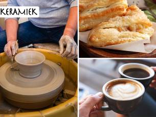 Keramiekworkshop (2 uur ) + koffie of thee + appelflap