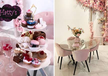 Engelse afternoon tea (1,5 uur) bij Hatty's Le Pink Petit Patisserie