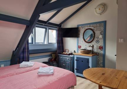 B&B 't Waalderhofje - Tweepersoons kamer met boxspringbedden