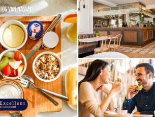 Ontbijtplank of 2-gangenlunch in Baarle-Nassau