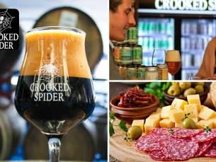 Deluxe platter + 3 proefglazen bier bij Beers & Bites by Crooked Spider
