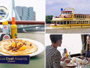 Rondvaart (75 min) + onbeperkt pannenkoeken op De Pannenkoekenboot