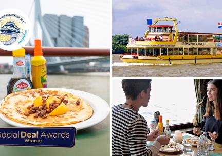 Rondvaart (75 min) + onbeperkt pannenkoeken op De Pannenkoekenboot