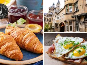 Ontbijtplank + verse jus d'orange bij Brasserie Église
