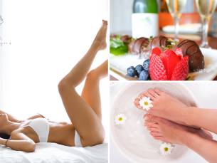 Stoombehandeling intieme zone (30 min) + evt. foot detox, hapjes en drankjes (60 min)