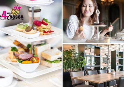 High tea + glas verse jus dâorange (1,5 uur) bij De4Zussen