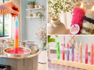 Workshop (led)kaarsen dippen + materialen + hapje + drankje (1,5 uur)