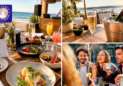 Brunch incl. welkomstdrankje + 4-gangenlunch + wijn, bier, fris + live muziek