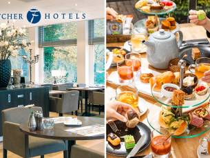 High Tea, High Wine, High Beer of High Bubbles voor 2 bij Fletcher Hotels