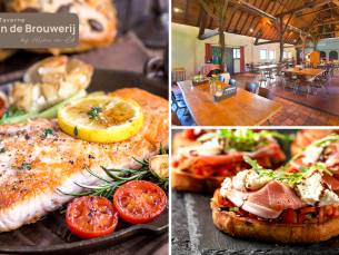 2- of 3-gangendiner Ã  la carte + evt. brood vooraf bij Taverne Â´In de BrouwerijÂ´