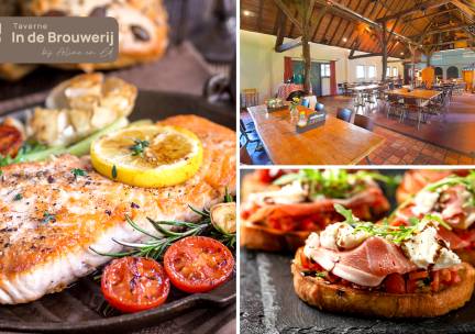 2- of 3-gangendiner Ã  la carte + evt. brood vooraf bij Taverne Â´In de BrouwerijÂ´