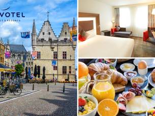 Overnachting voor 2 + ontbijt + late check-out in hartje Mechelen