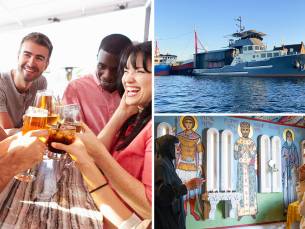 Kloosterschip rondleiding + proeverij + diner + rondvaart (3 uur)