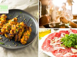 3-gangendiner Ã  la carte of 2-gangen pizzadiner