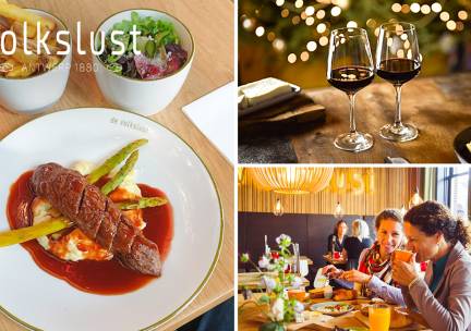 3-gangendiner Ã  la carte of 3-gangen kerstdiner bij Volkslust Haarlem