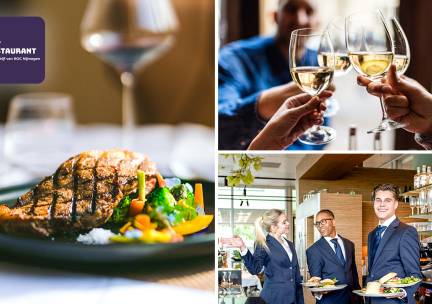 3-gangendiner + evt. drankarrangement bij Het Restaurant - ROC in hartje Nijmegen
