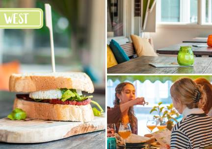 Lunchgerecht en seizoenssoep bij Restaurant West Utrecht