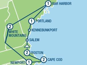 Colors of New England (11 dagen)