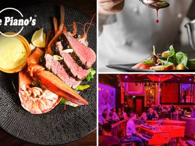 3-gangen keuzediner + aperitief + amuse bij Live Piano's
