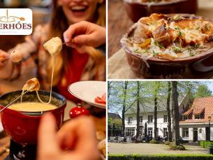 Kaasfondue incl. diverse dips + uiensoep bij Brasserie 't VaerhÃ³es