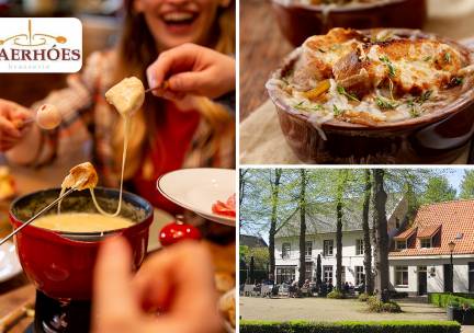 Kaasfondue incl. diverse dips + uiensoep bij Brasserie 't VaerhÃ³es