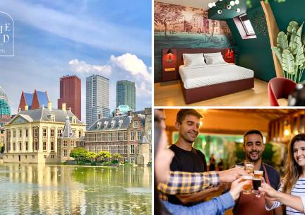 Overnachting voor 2 + evt. ontbijt + late check-out in hartje Den Haag
