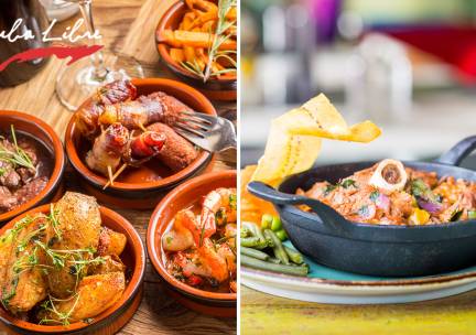 Cubaans 3-gangen shared tapaslunch of -diner bij Cuba Libre