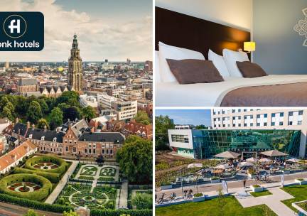 Overnachting voor 2 + ontbijt + evt. welkomstdrankje in Groningen