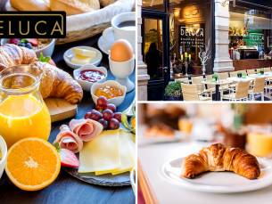 Uitgebreid ontbijt + koffie of thee + jus d'orange + evt. prosecco bij De Luca