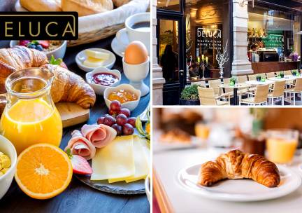 Uitgebreid ontbijt + koffie of thee + jus d'orange + evt. prosecco bij De Luca
