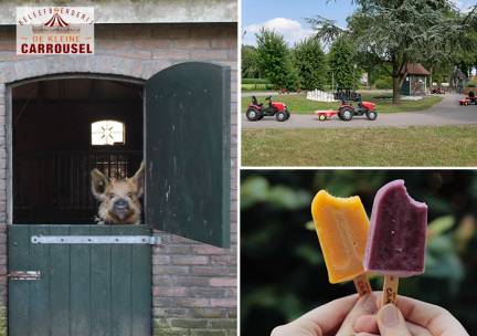Entree + waterijsje Beleefboerderij De kleine Carrousel (2 personen)