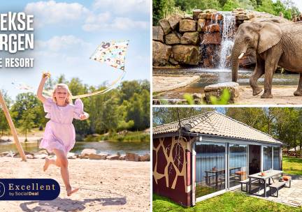 Midweek of weekend (3-6 personen) bij Lake Resort Beekse Bergen + toegang Safaripark Beekse Bergen