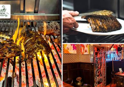 Onbeperkt spareribs + groenten + knoflooksaus