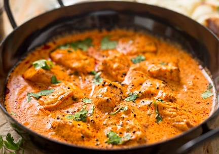 Indiaas 2-gangendiner + naanbrood of rijst voor afhaal bij Punjabi Kipcurry House