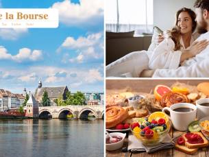 Overnachting voor 2 + ontbijt in hartje Maastricht