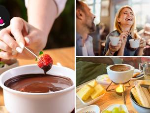 Chocoladefondue bij Schepsels IJscafÃ©