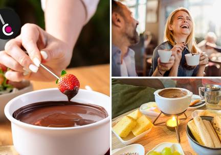 Chocoladefondue bij Schepsels IJscafÃ©