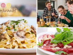 2- of 3-gangen pastadiner voor afhaal bij Ristorante Rembrandt