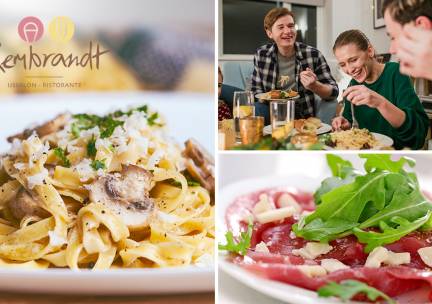 2- of 3-gangen pastadiner voor afhaal bij Ristorante Rembrandt