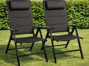 Set van 2 FlinQ Opvouwbare Tuinstoelen Luma
