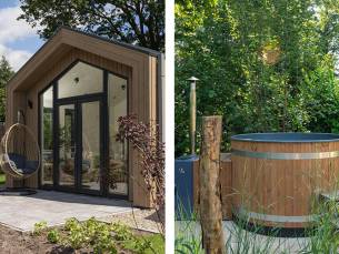 Tiny Lodge met hottub - 2 + 2 personen
