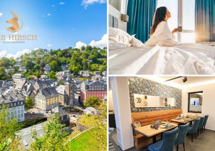 Overnachting(en) voor 2 + ontbijt + early check in + meer in de buurt van het Nationaal Park Eifel