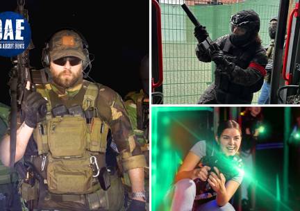 Airsoft (18+), gelblast, archery tag of lasergamen (2 uur) + drankje + bittergarnituur